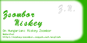 zsombor miskey business card